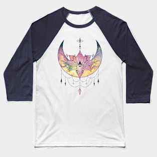 Lotus Moon Baseball T-Shirt